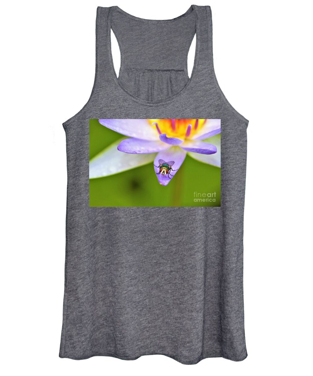 Insect Women's Tank Top featuring the photograph Natures Colours by Tracey Lee Cassin