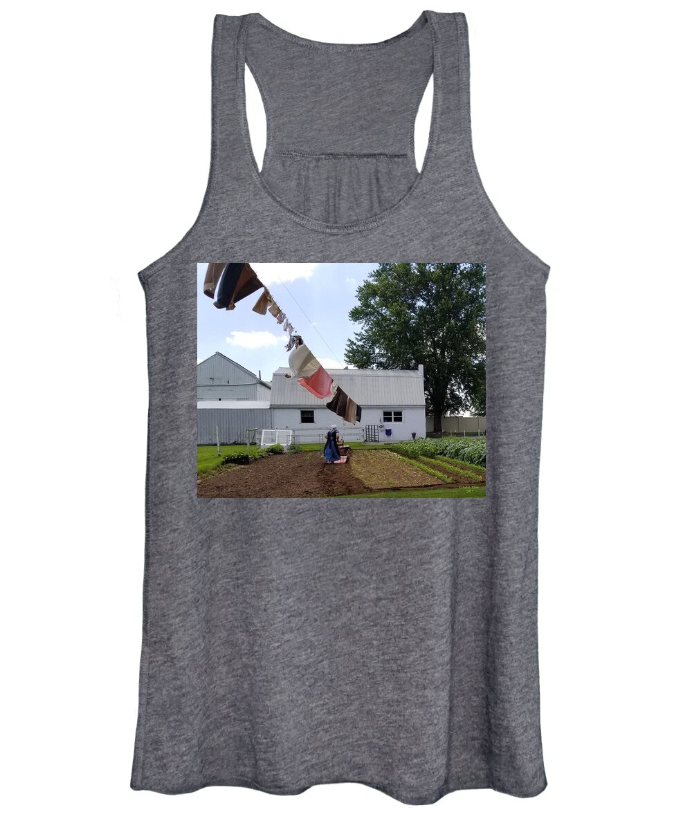 Lancaster Women's Tank Top featuring the painting Never Done by Judith Rhue