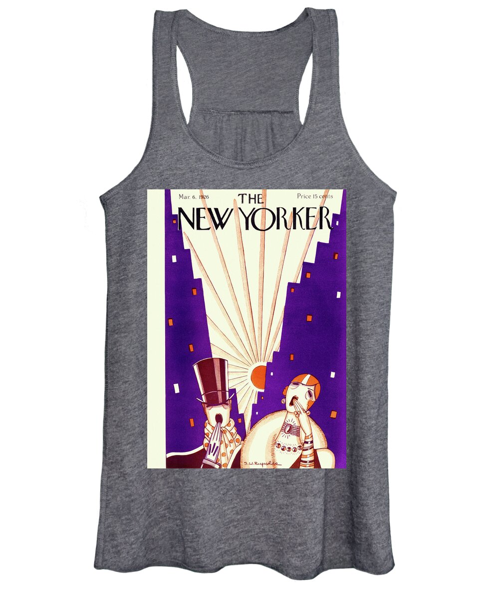 Illustration Women's Tank Top featuring the drawing New Yorker March 6 1926 by Stanley W Reynolds