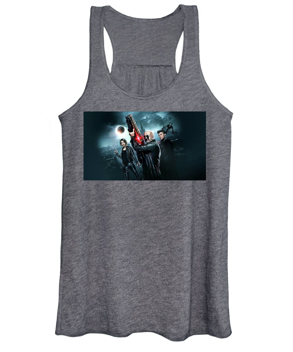 Night Guards Women's Tank Top featuring the digital art Night Guards by Super Lovely