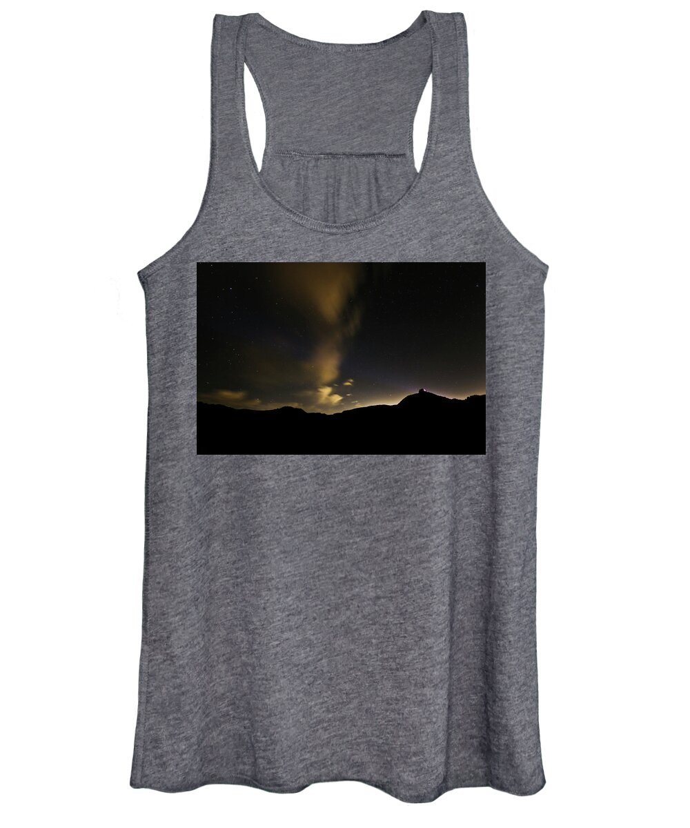 Print Women's Tank Top featuring the photograph Night time at Palo Duro Canyon State Park - Texas by Ryan Crouse