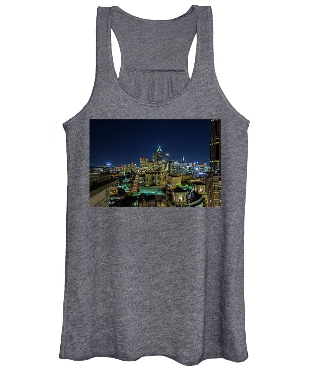 Atlanta Women's Tank Top featuring the photograph Night View 2 by Kenny Thomas