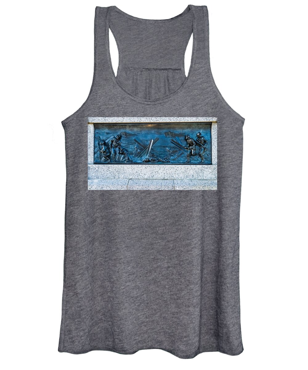Ray Kaskey Women's Tank Top featuring the photograph Normandy Beach Landing by SAURAVphoto Online Store