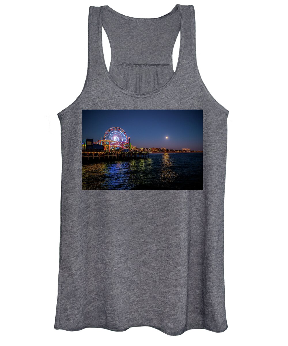 Ocean Women's Tank Top featuring the photograph Ocean Nights by Tony HUTSON