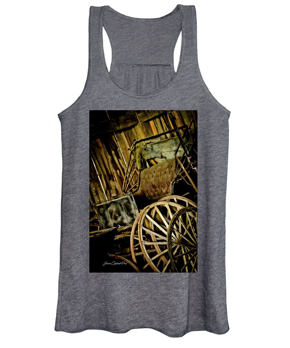 Old Carriage Photographs Women's Tank Top featuring the photograph Old Carriage by Joann Copeland-Paul