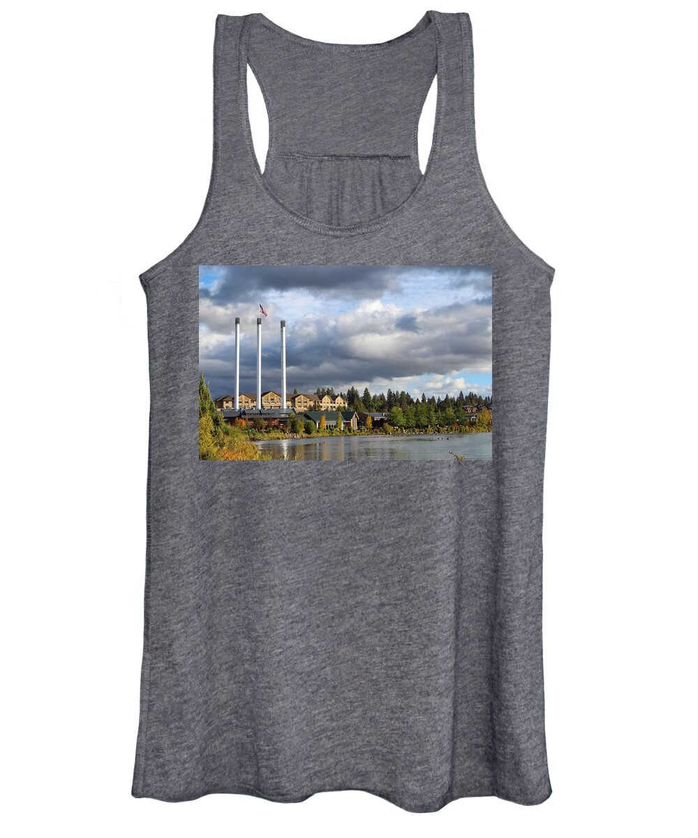 Bend Women's Tank Top featuring the photograph Old Mill District by Brian Eberly