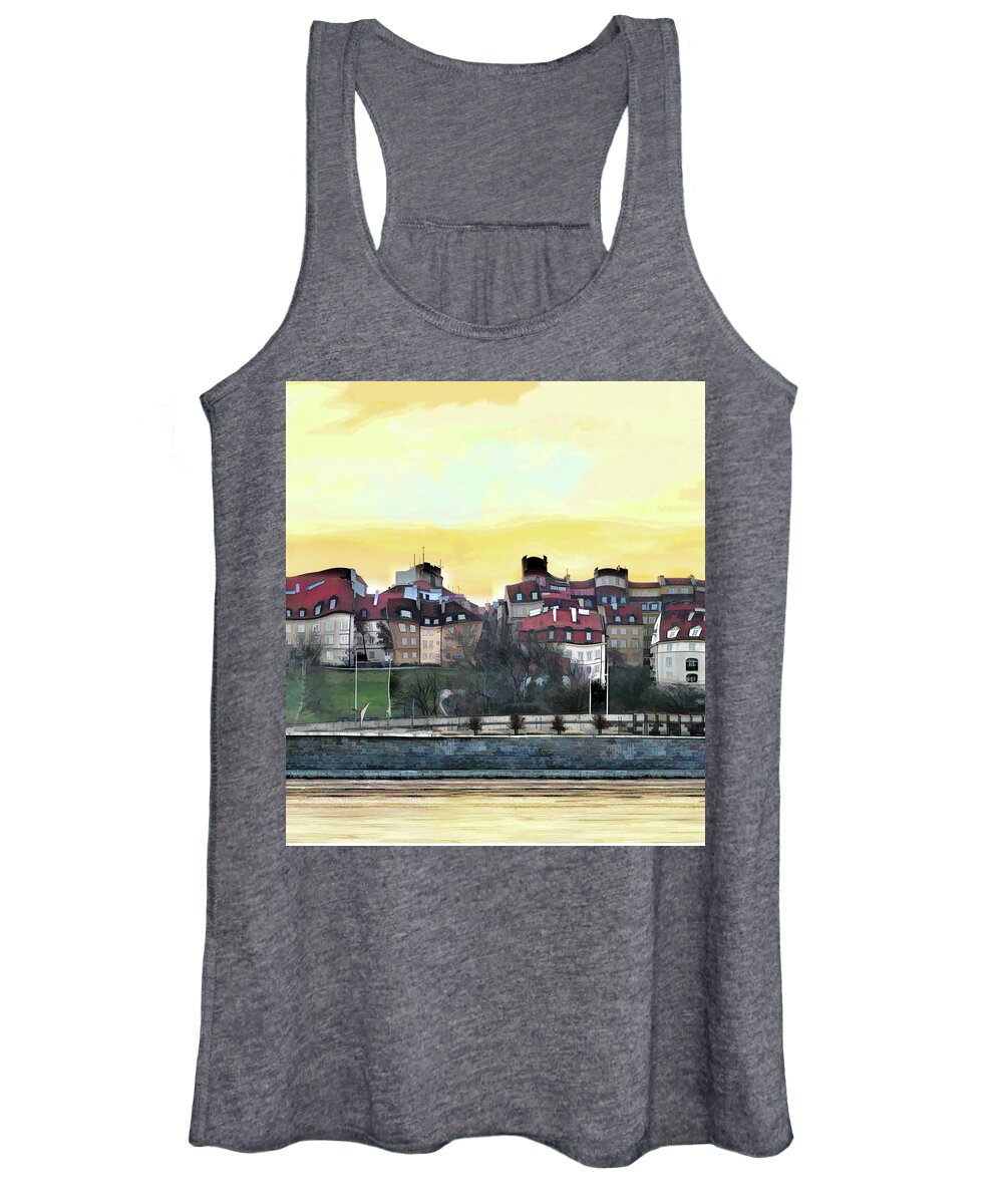  Women's Tank Top featuring the photograph Old Town in Warsaw # 16 2/4 by Aleksander Rotner
