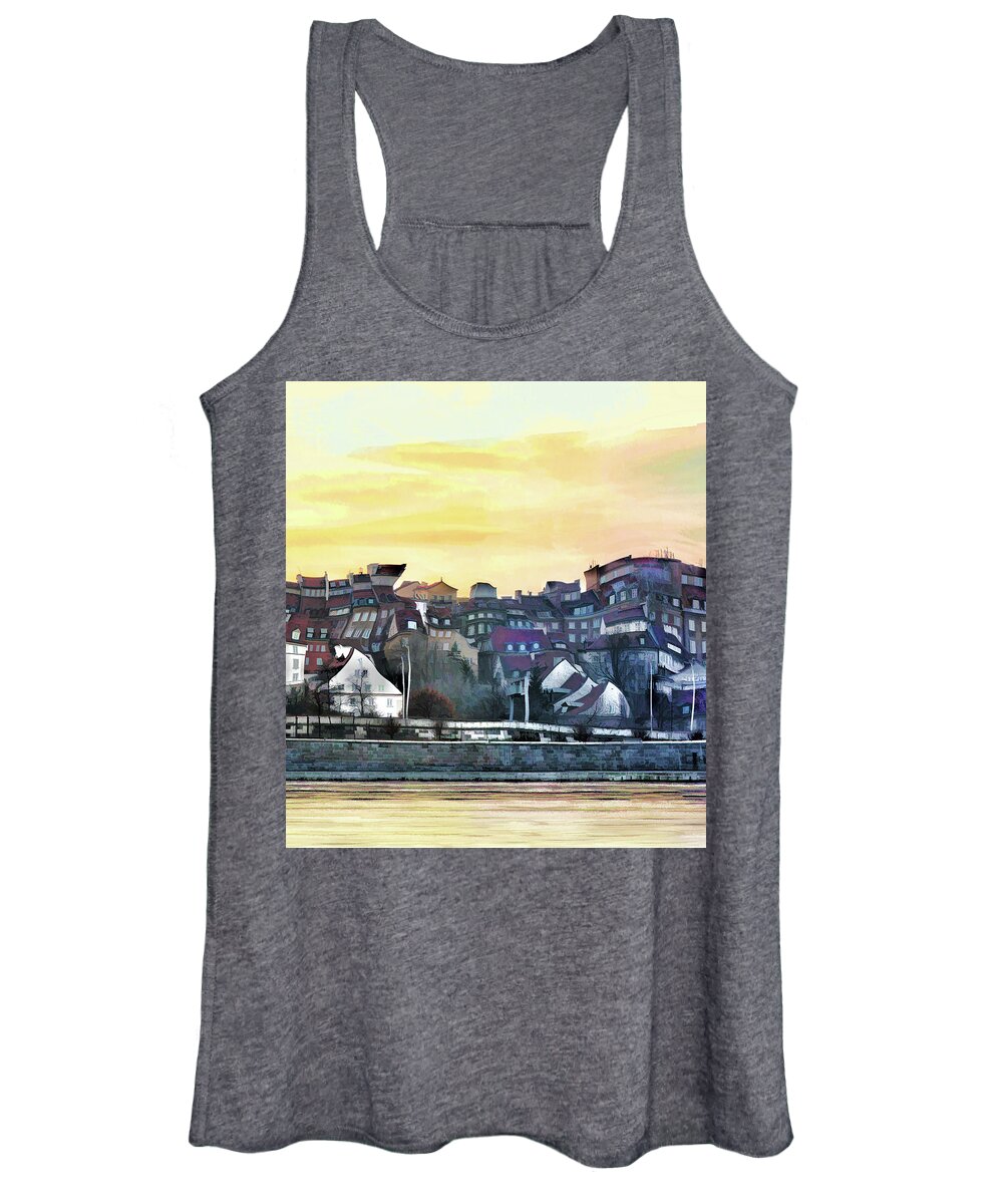  Women's Tank Top featuring the photograph Old Town in Warsaw # 16 3/4 by Aleksander Rotner