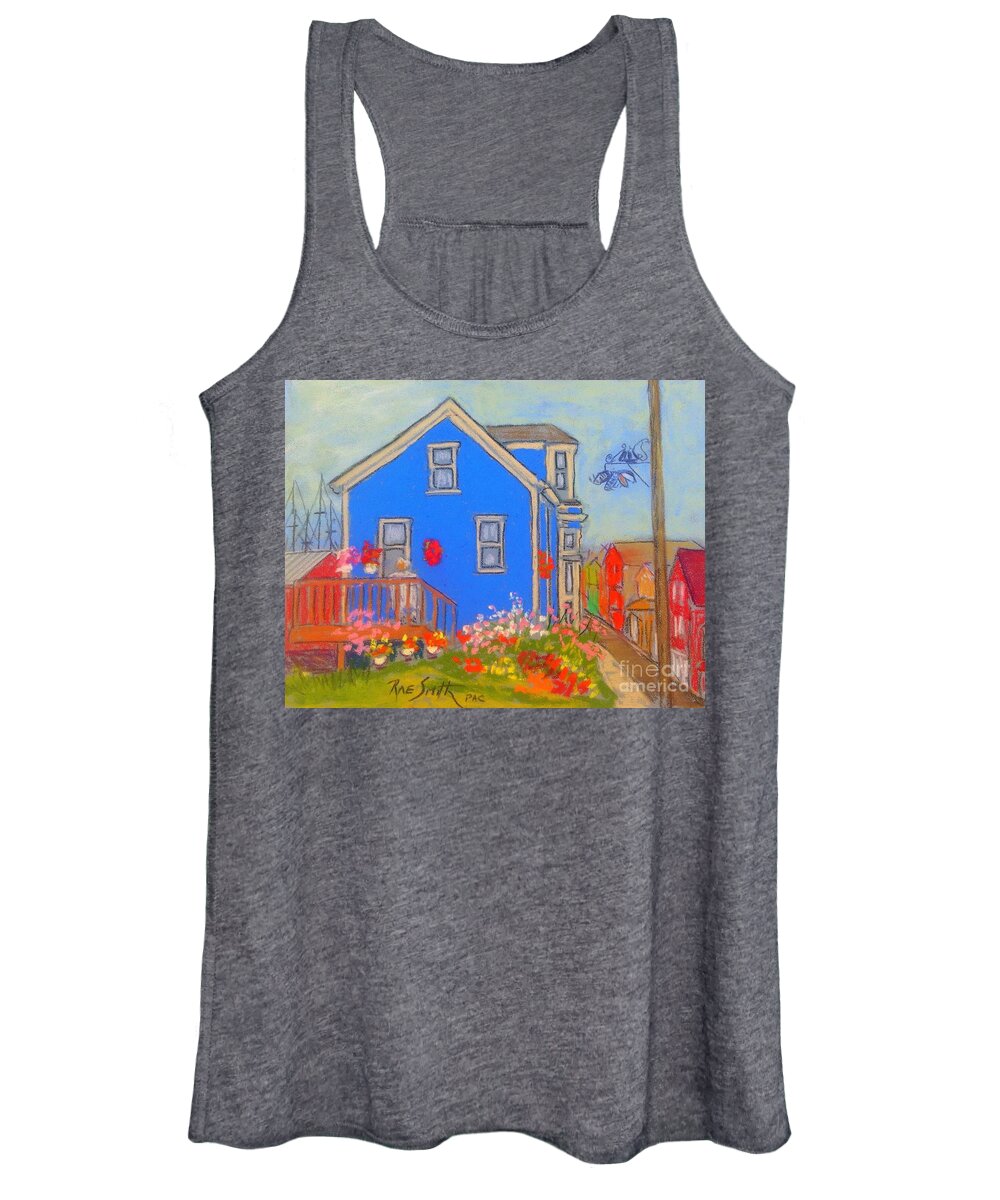 Pastels Women's Tank Top featuring the pastel OldLady's Flower Garden by Rae Smith PAC