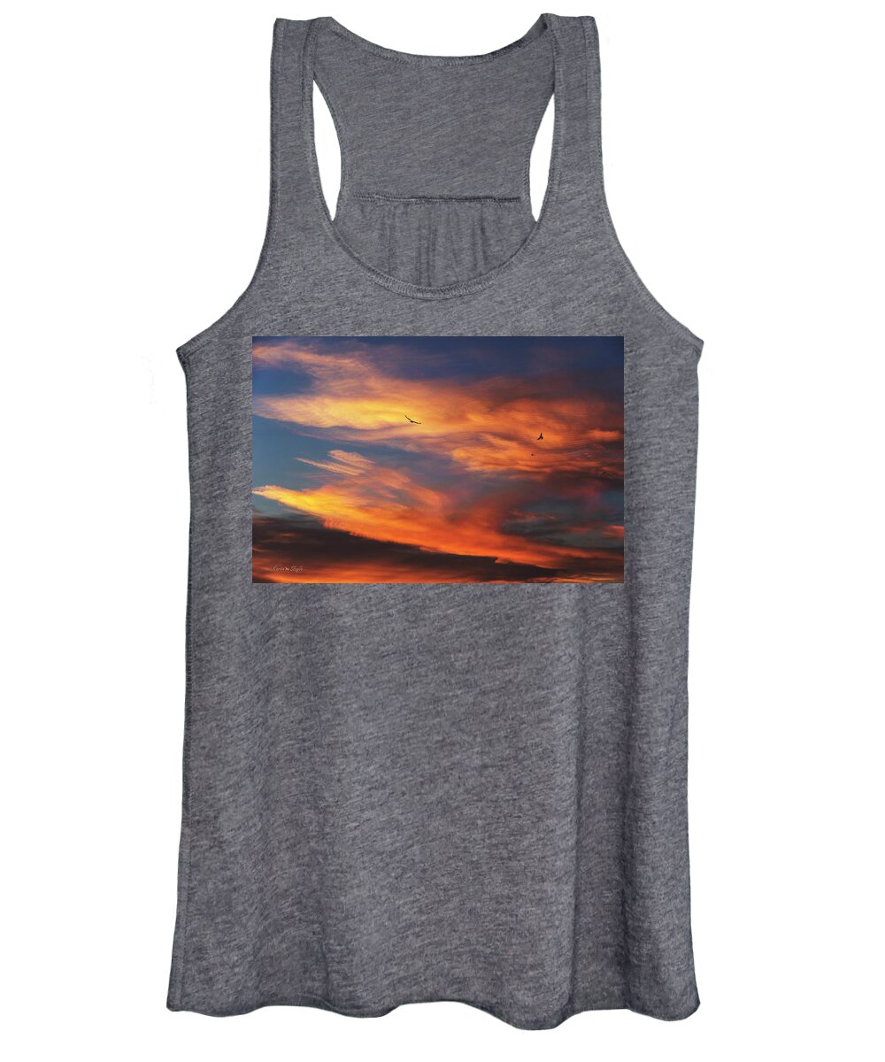 On Eagle's Wings Women's Tank Top featuring the photograph On Eagle's Wings by Karen Slagle