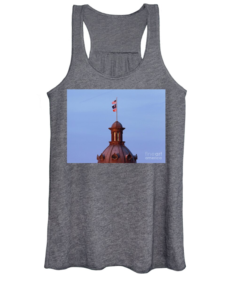 Clemson Women's Tank Top featuring the photograph On the Dome-3 by Charles Hite