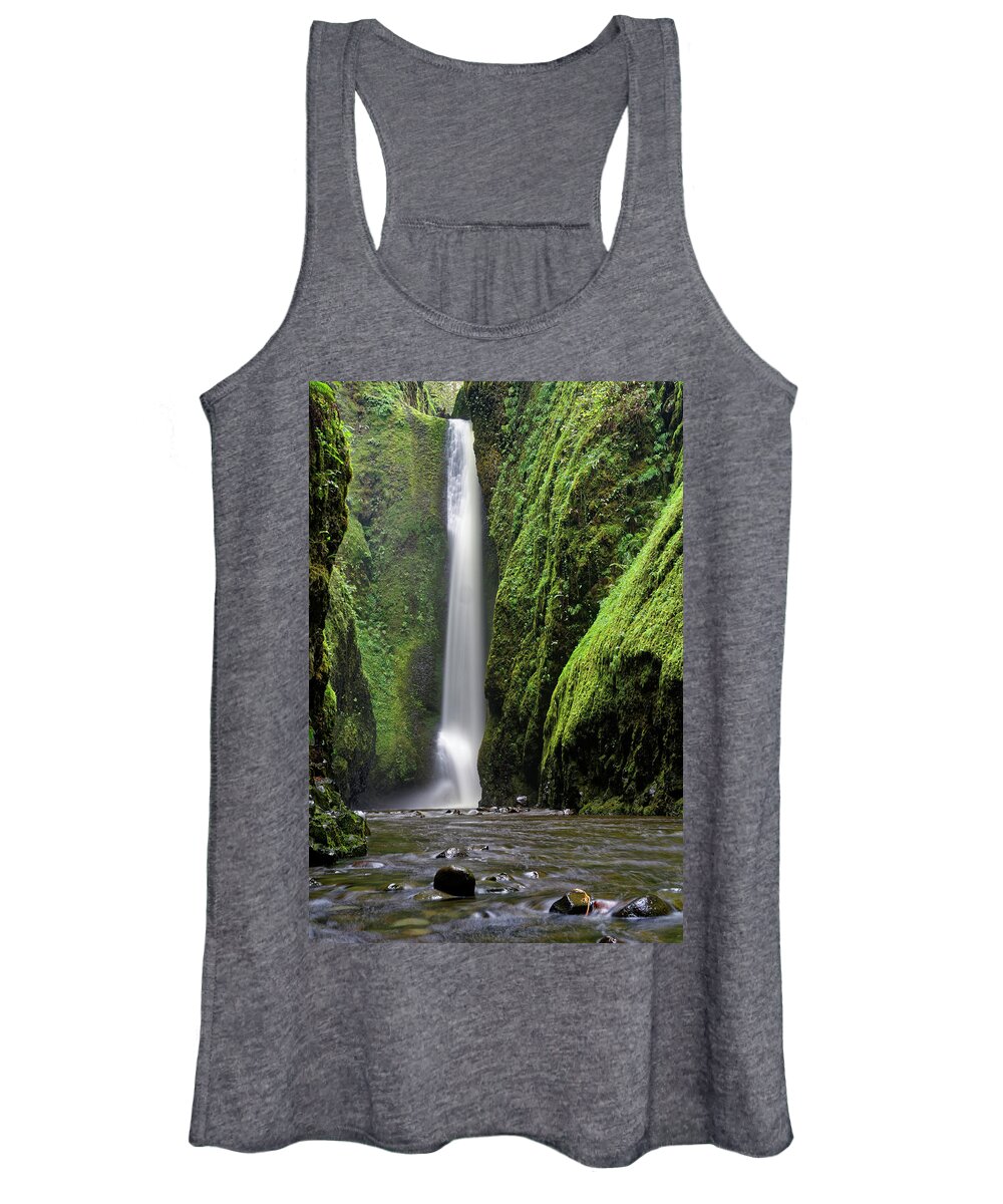 Oneonta Gorge Women's Tank Top featuring the photograph Oneonta Portrait by Jonathan Davison