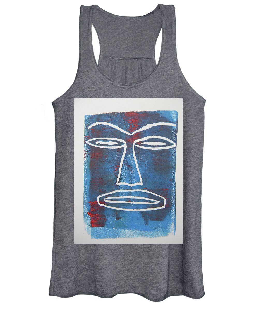 Prayer Women's Tank Top featuring the painting Our Father by Marwan George Khoury