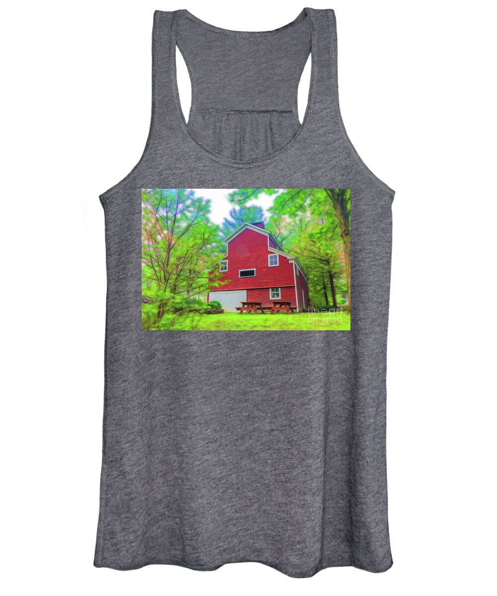 Out In The Country Women's Tank Top featuring the photograph Out in the country by Jim Lepard