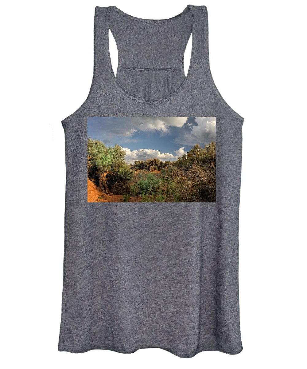 Landscape Women's Tank Top featuring the photograph Out On The Mesa 4 by Ron Cline