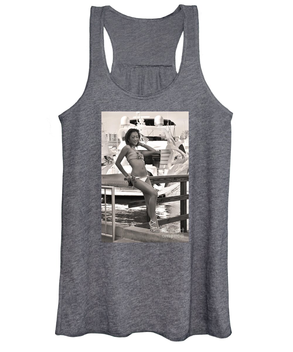 Glamour Photographs Women's Tank Top featuring the photograph Pacific princes by Robert WK Clark