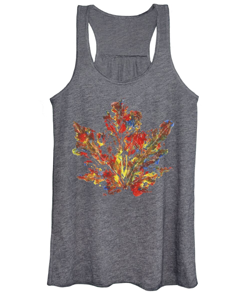 Autumn Women's Tank Top featuring the painting Painted Nature 1 by Sami Tiainen