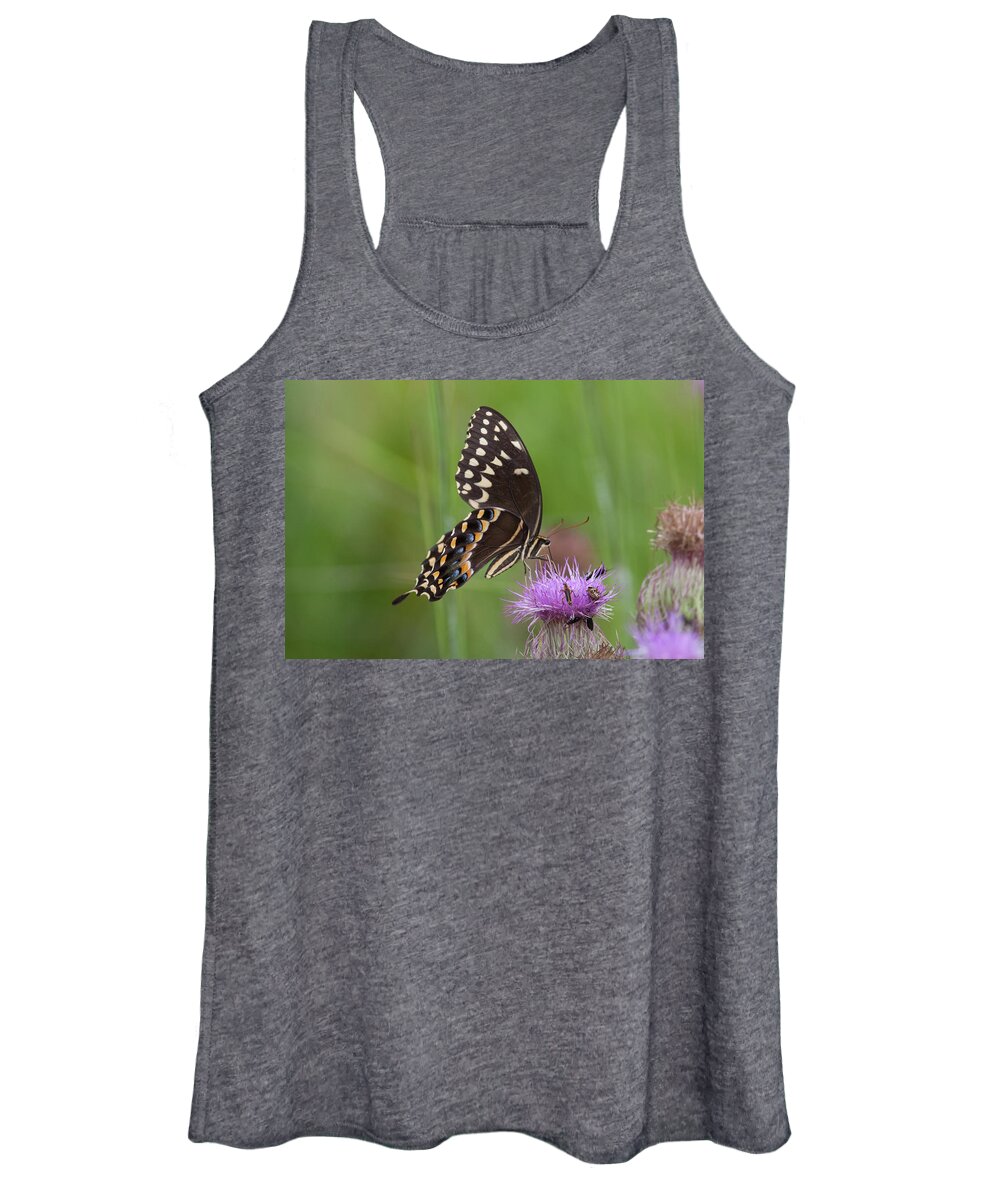 Swallowtail Women's Tank Top featuring the photograph Palamedes Swallowtail and Friends by Paul Rebmann