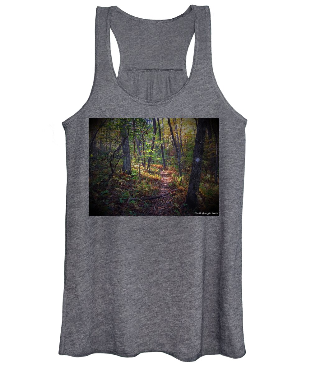 Trails Women's Tank Top featuring the photograph Pathway by Richie Parks