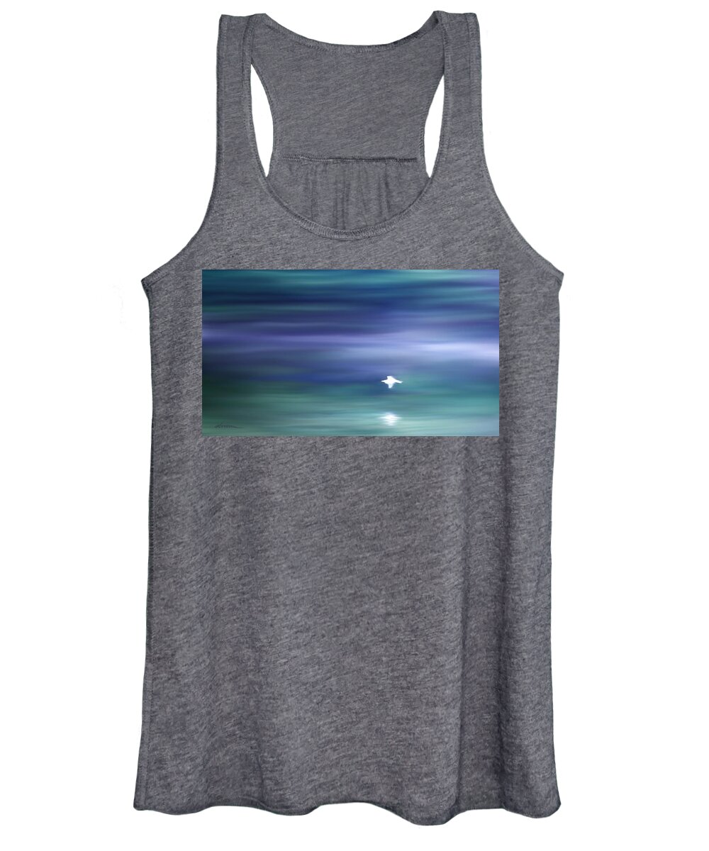 John 14:27 Women's Tank Top featuring the painting Peace by Kume Bryant