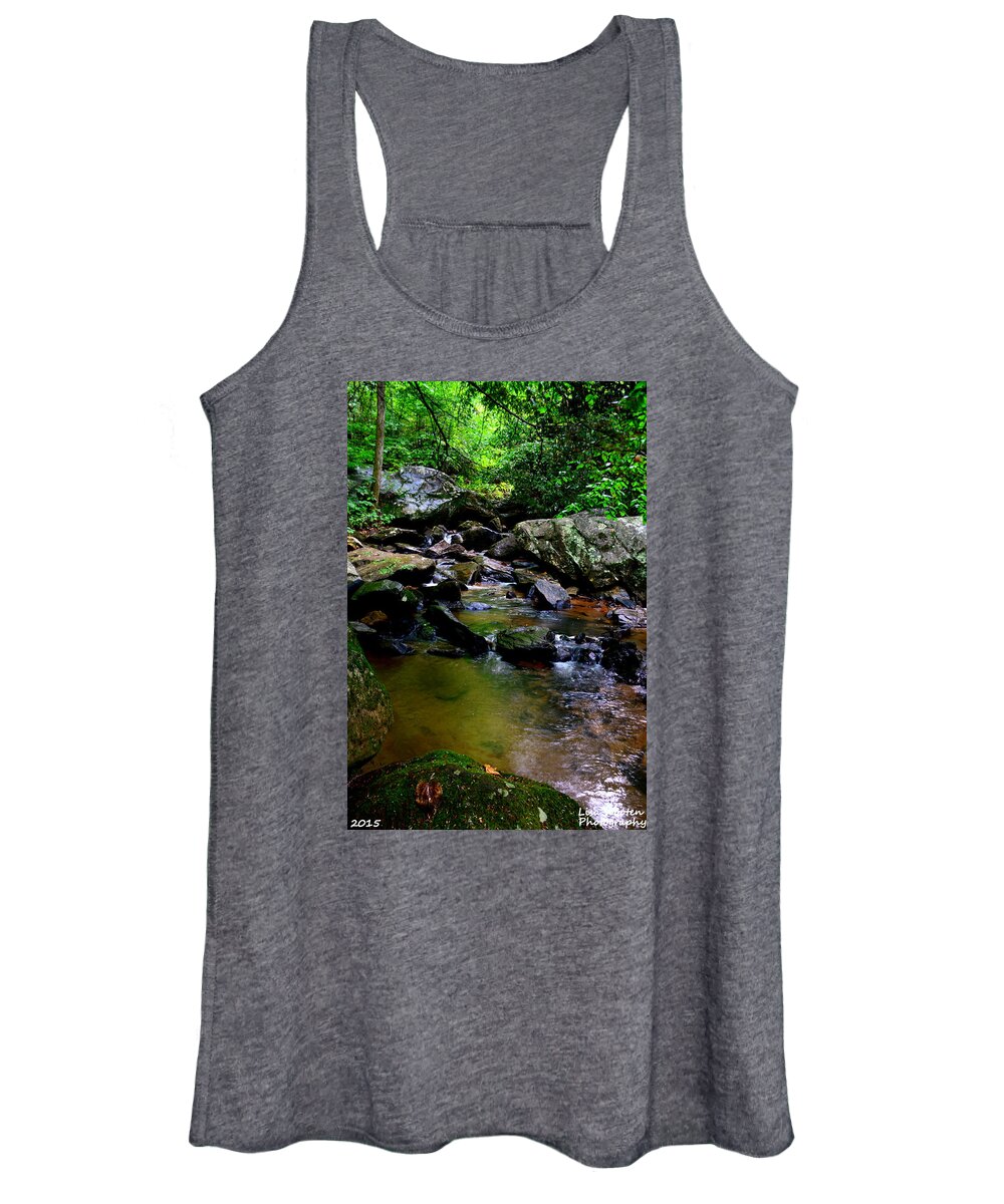 Pearson's Falls Trail Women's Tank Top featuring the photograph Pearson's Falls Trail by Lisa Wooten