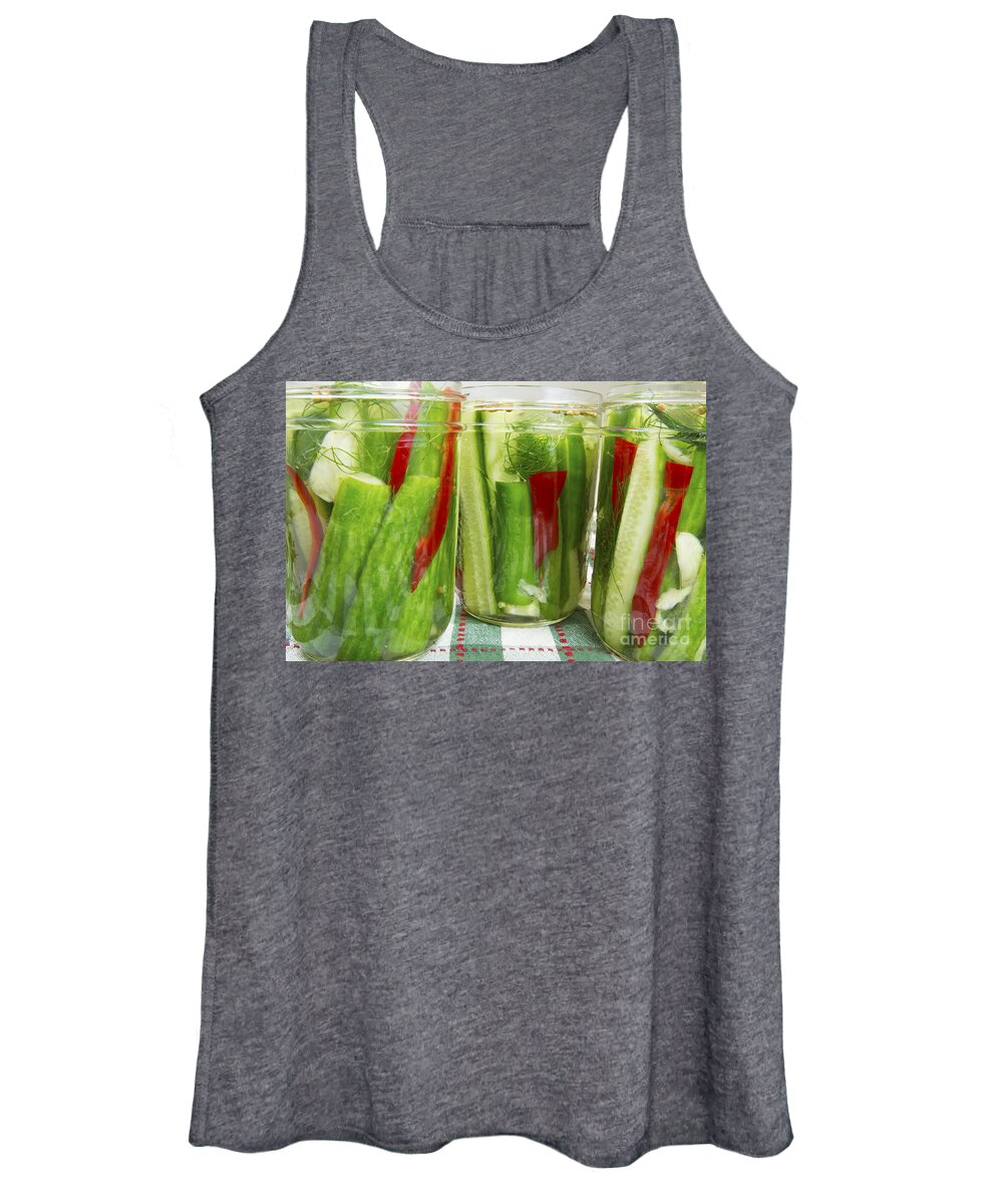 Dill Women's Tank Top featuring the photograph Pickling by Karen Foley