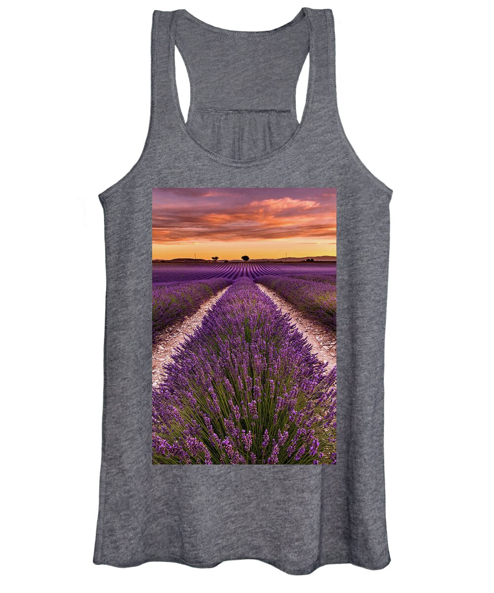 Landscape Women's Tank Top featuring the photograph Piece of mind by Jorge Maia