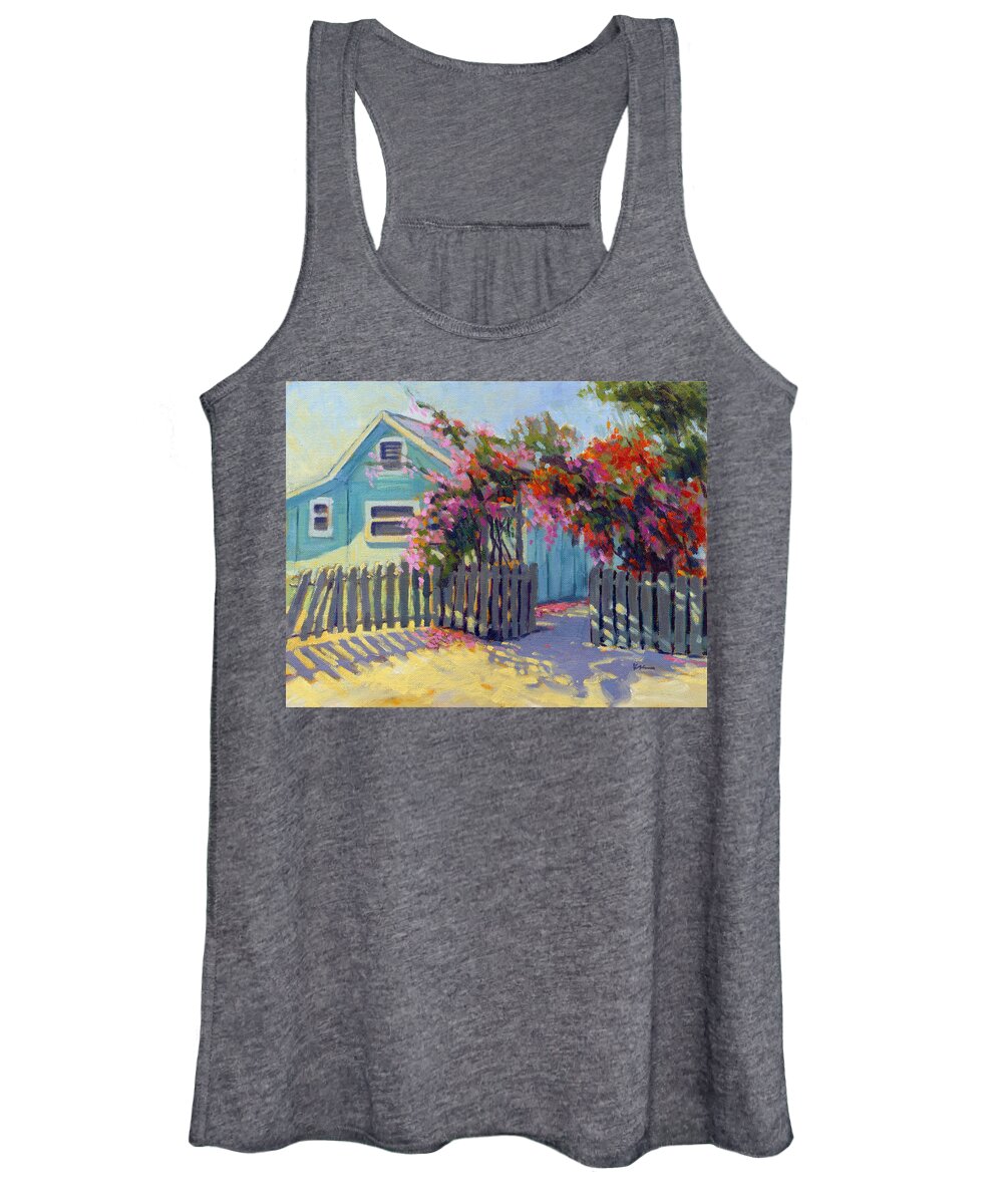 House Women's Tank Top featuring the painting Pink and Red by Konnie Kim