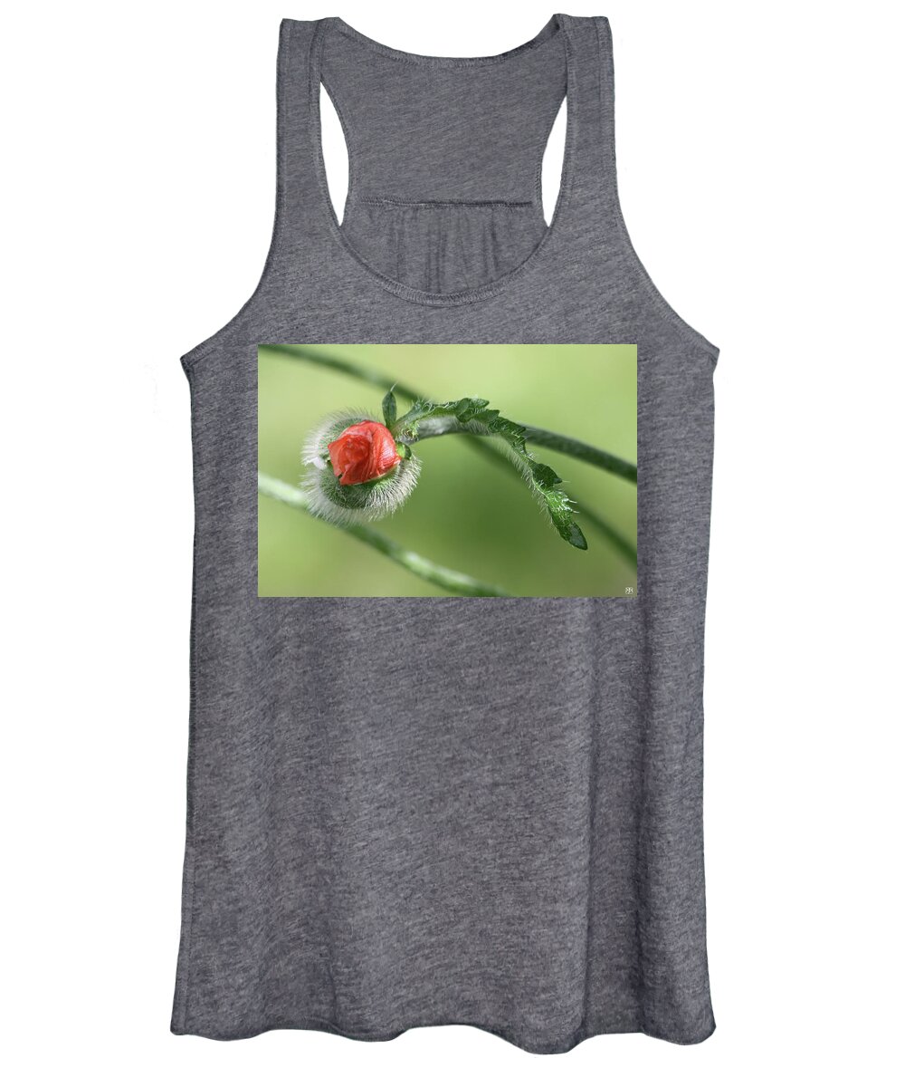 Poppy Women's Tank Top featuring the photograph Poppy Bud by John Meader