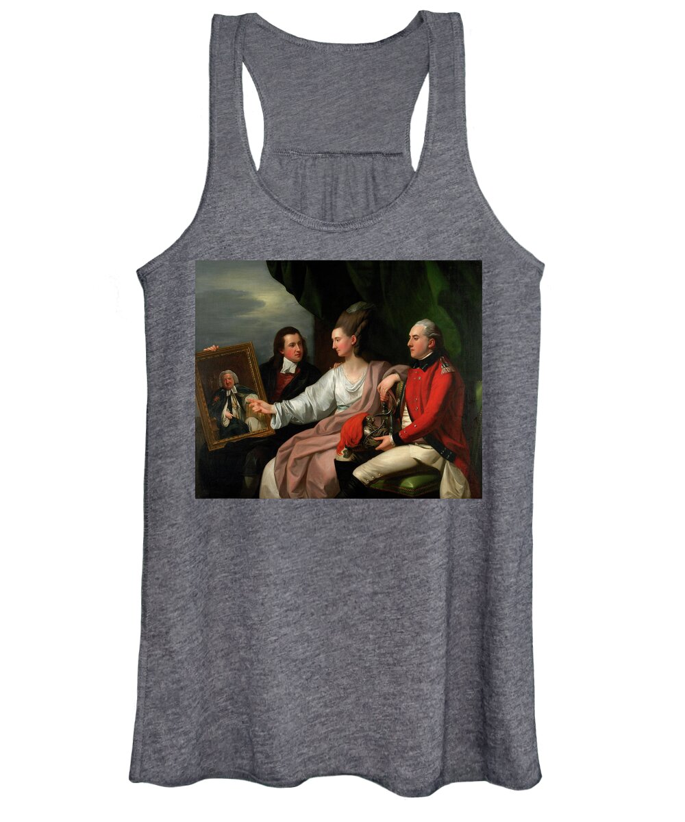 Benjamin West Women's Tank Top featuring the painting Portrait Group of the Drummond Family by Benjamin West