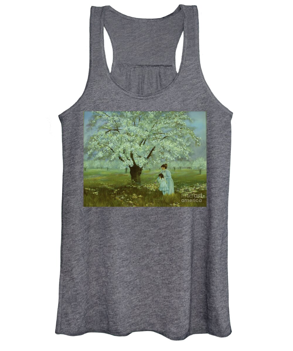 Spring Women's Tank Top featuring the painting Promise of Spring by Jeanette French
