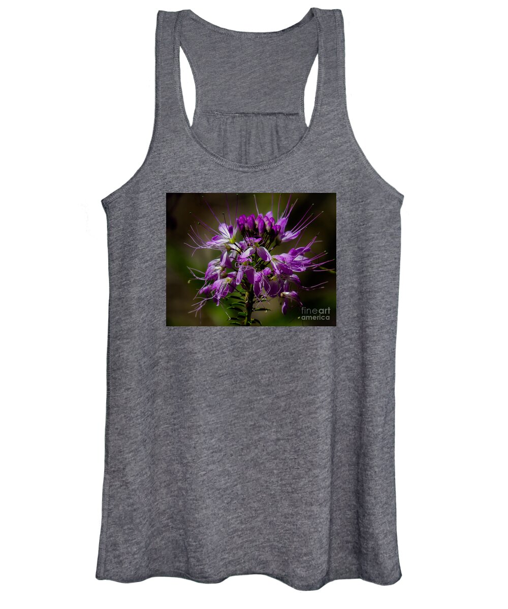 Nature Women's Tank Top featuring the photograph Purple Flower 1 by Christy Garavetto