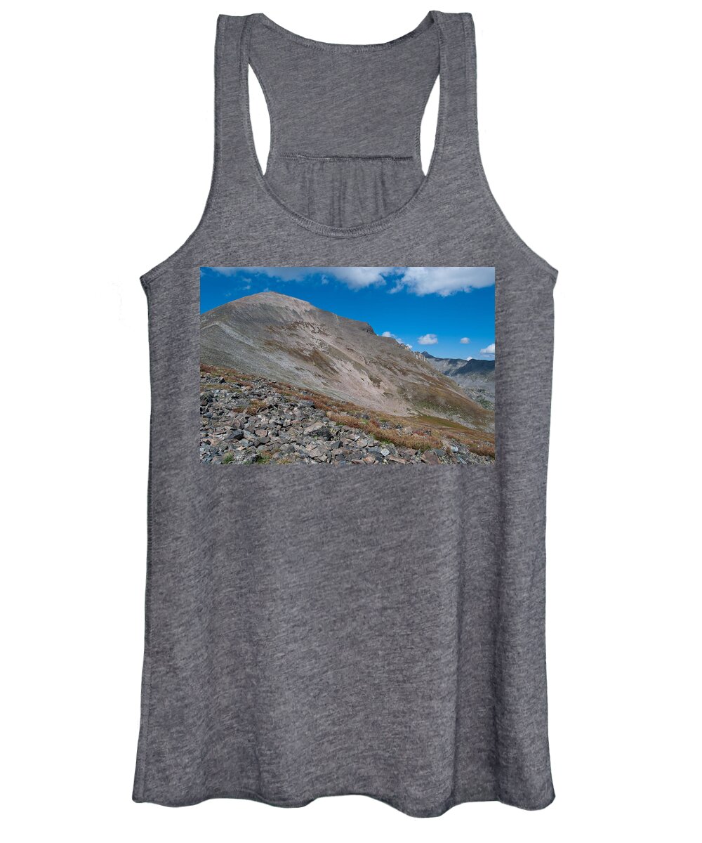Quandary Peak Women's Tank Top featuring the photograph Quandary Peak by Cascade Colors
