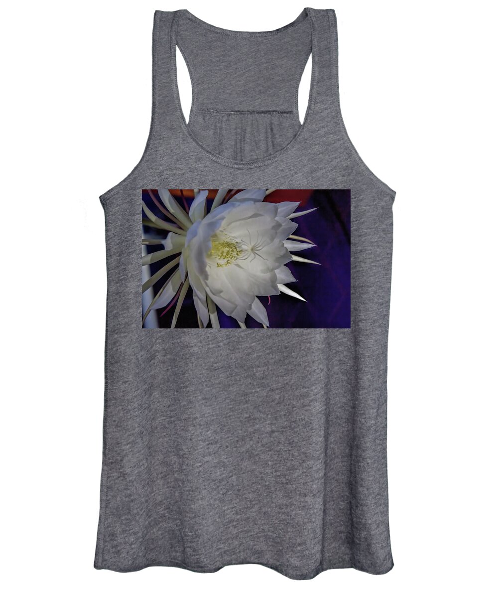 Botanical Women's Tank Top featuring the photograph Queen's Night by Alana Thrower