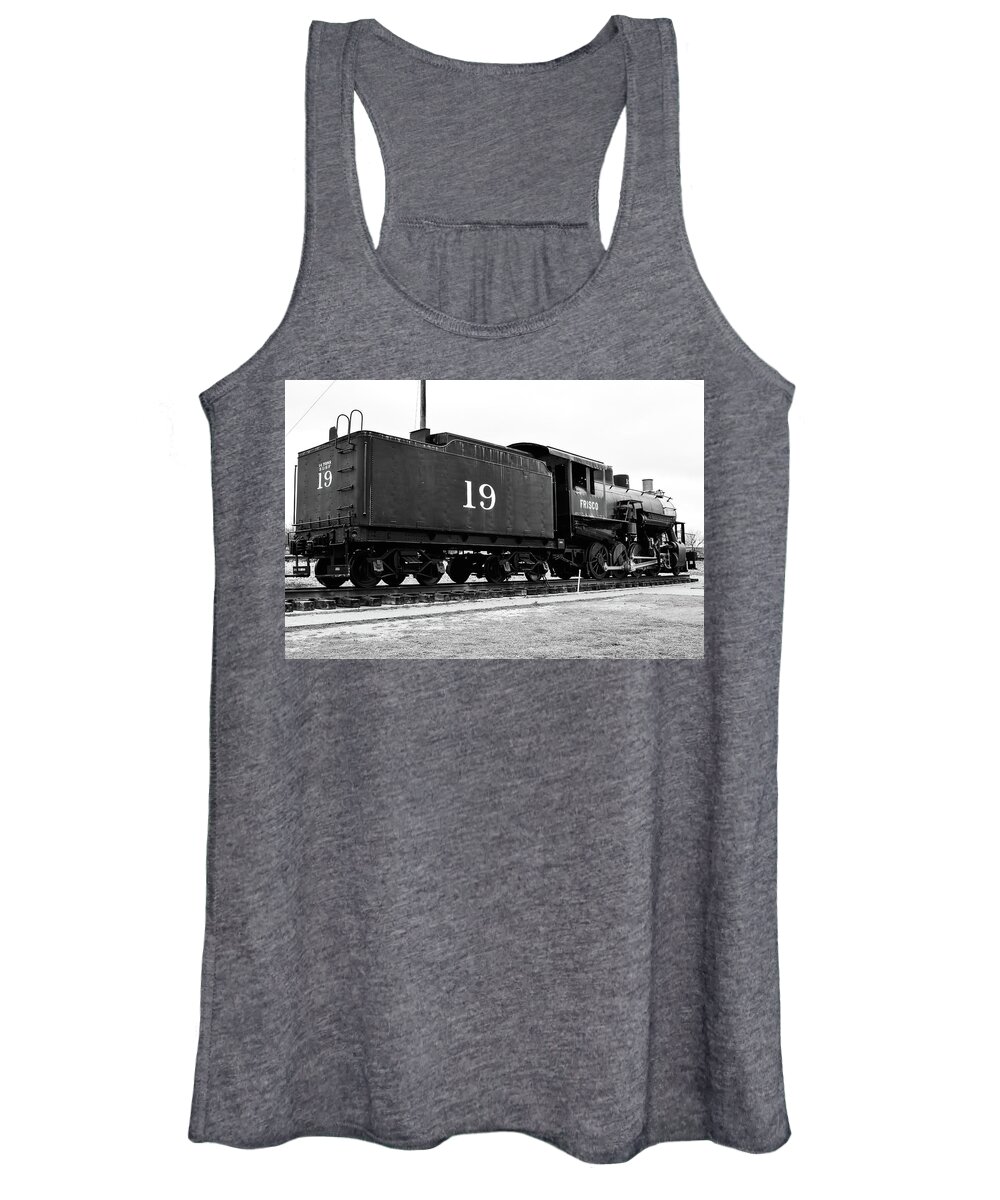 Frisco Women's Tank Top featuring the photograph Railway Engine in Frisco by Nicole Lloyd