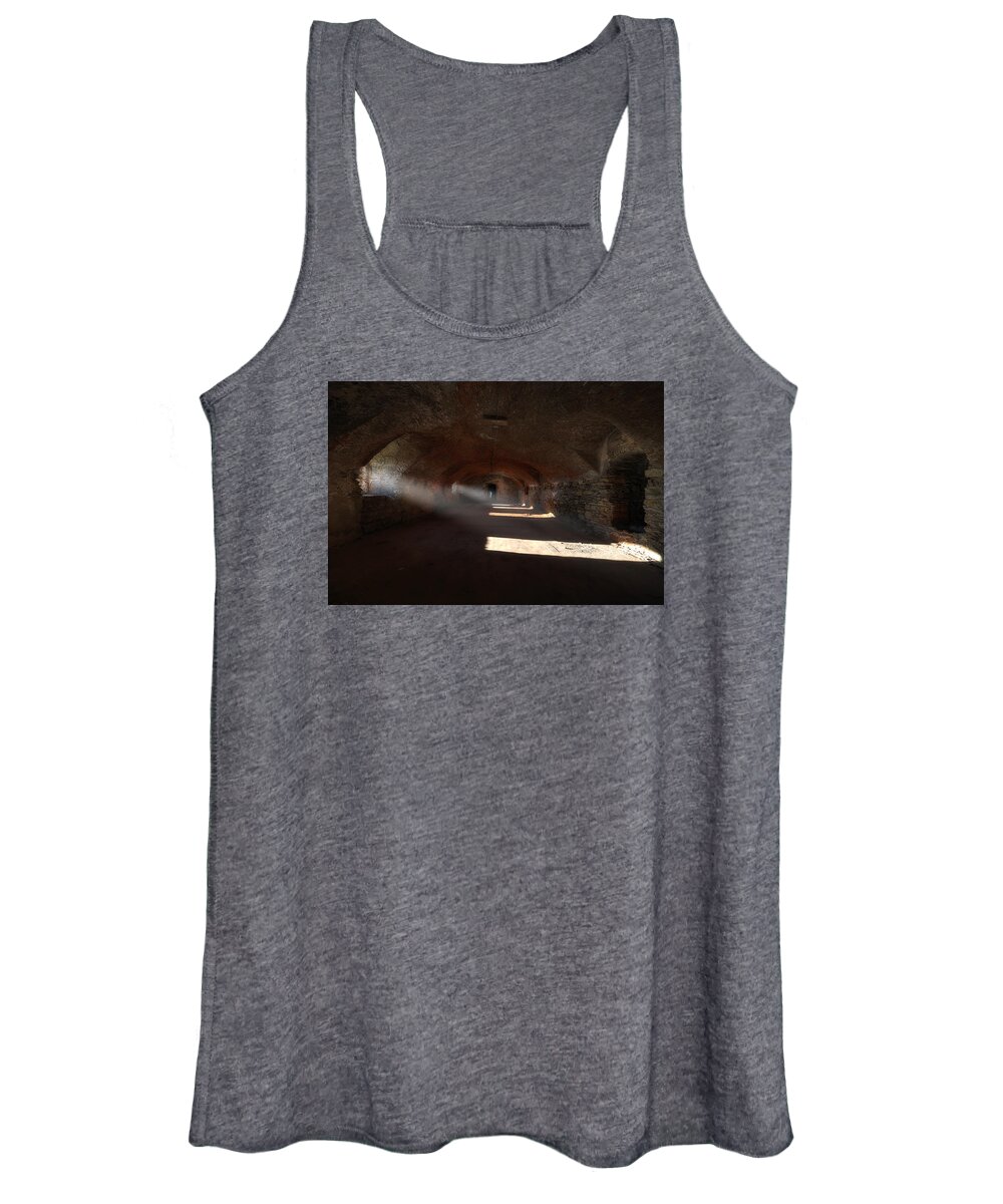 Genoa Forts Women's Tank Top featuring the photograph Rays Of Light - Raggi Di Luce by Enrico Pelos