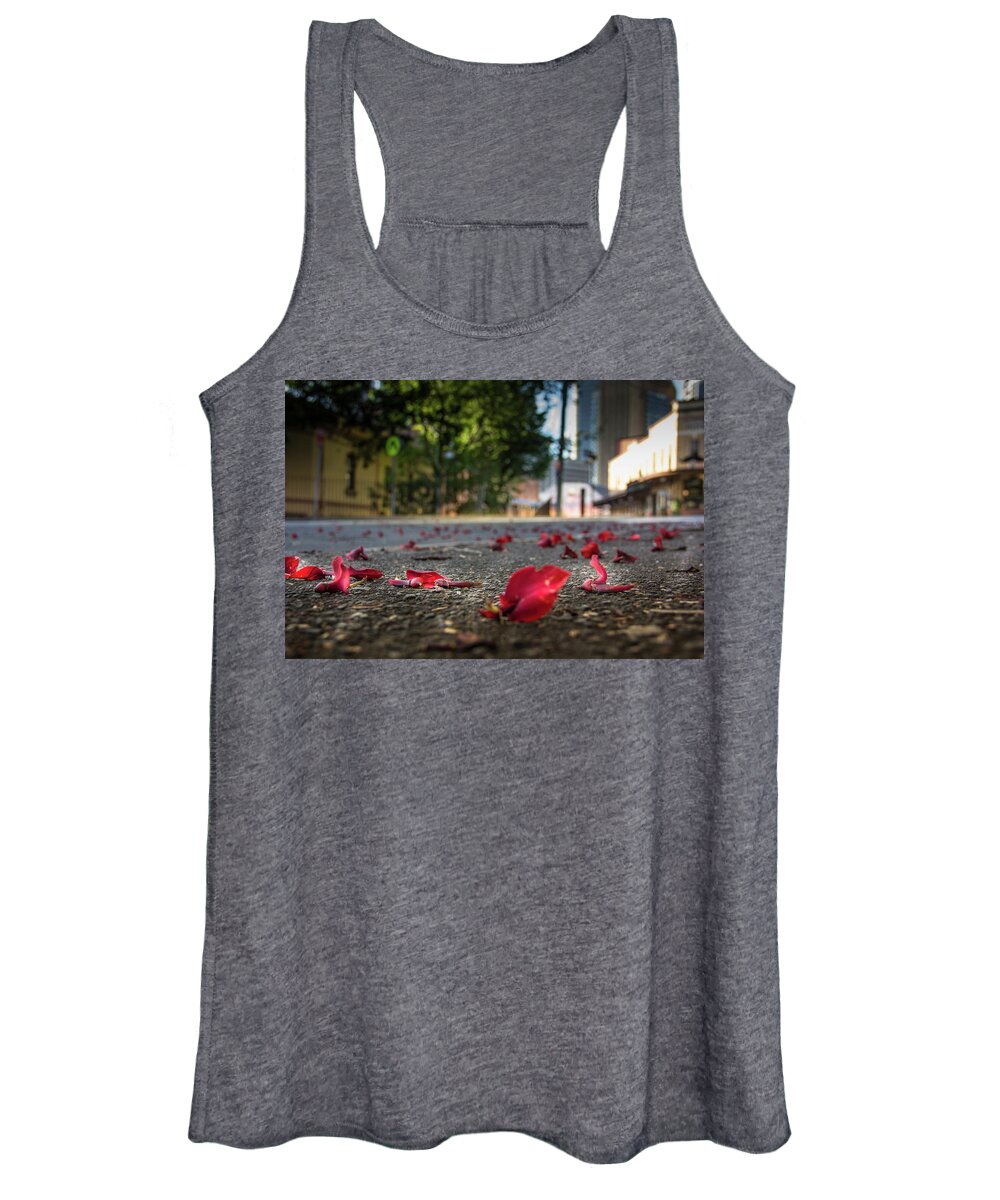 Australia Women's Tank Top featuring the photograph Red Flower Petals by Kenny Thomas