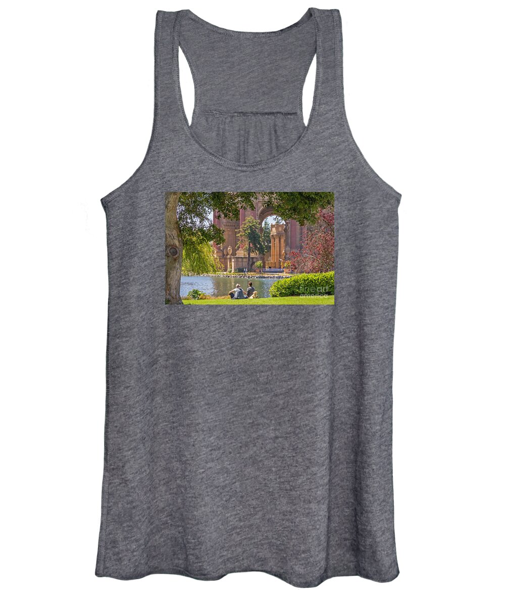 Dog Women's Tank Top featuring the photograph Relaxing at the Palace by Kate Brown