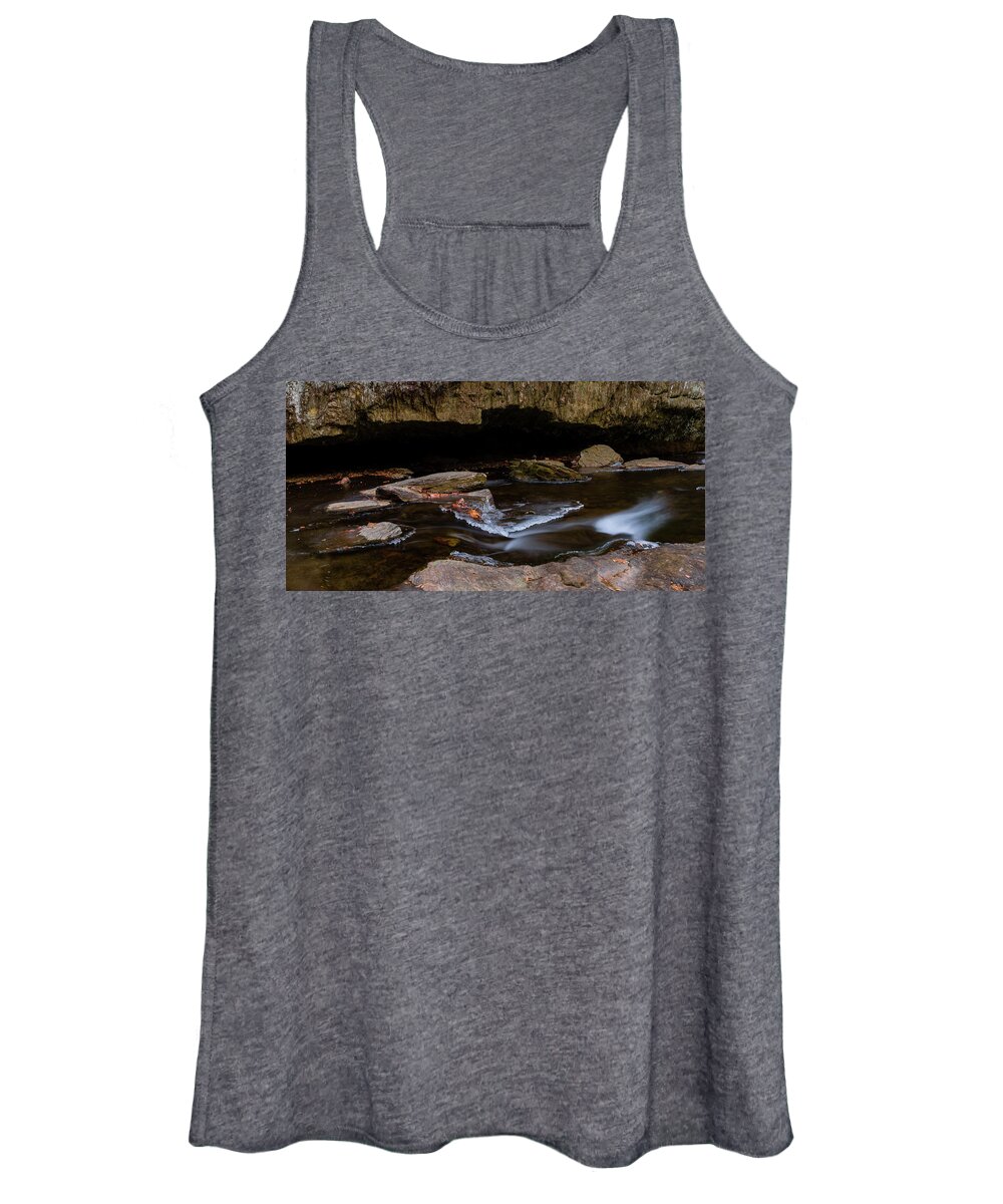 Creek Women's Tank Top featuring the photograph Riffles in a creek by William Dickman