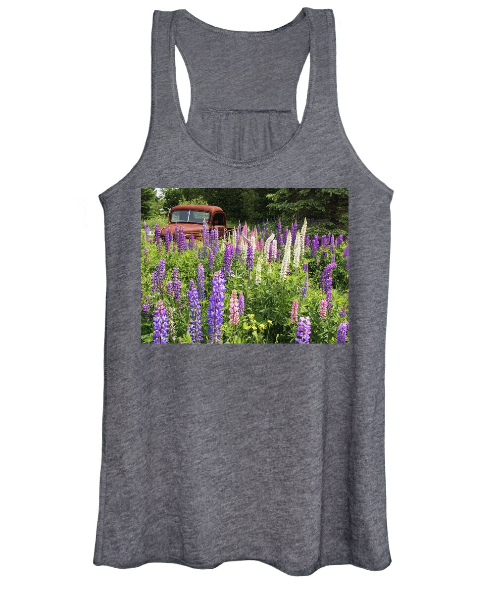 Lupines Women's Tank Top featuring the photograph Roadside Attraction by Holly Ross