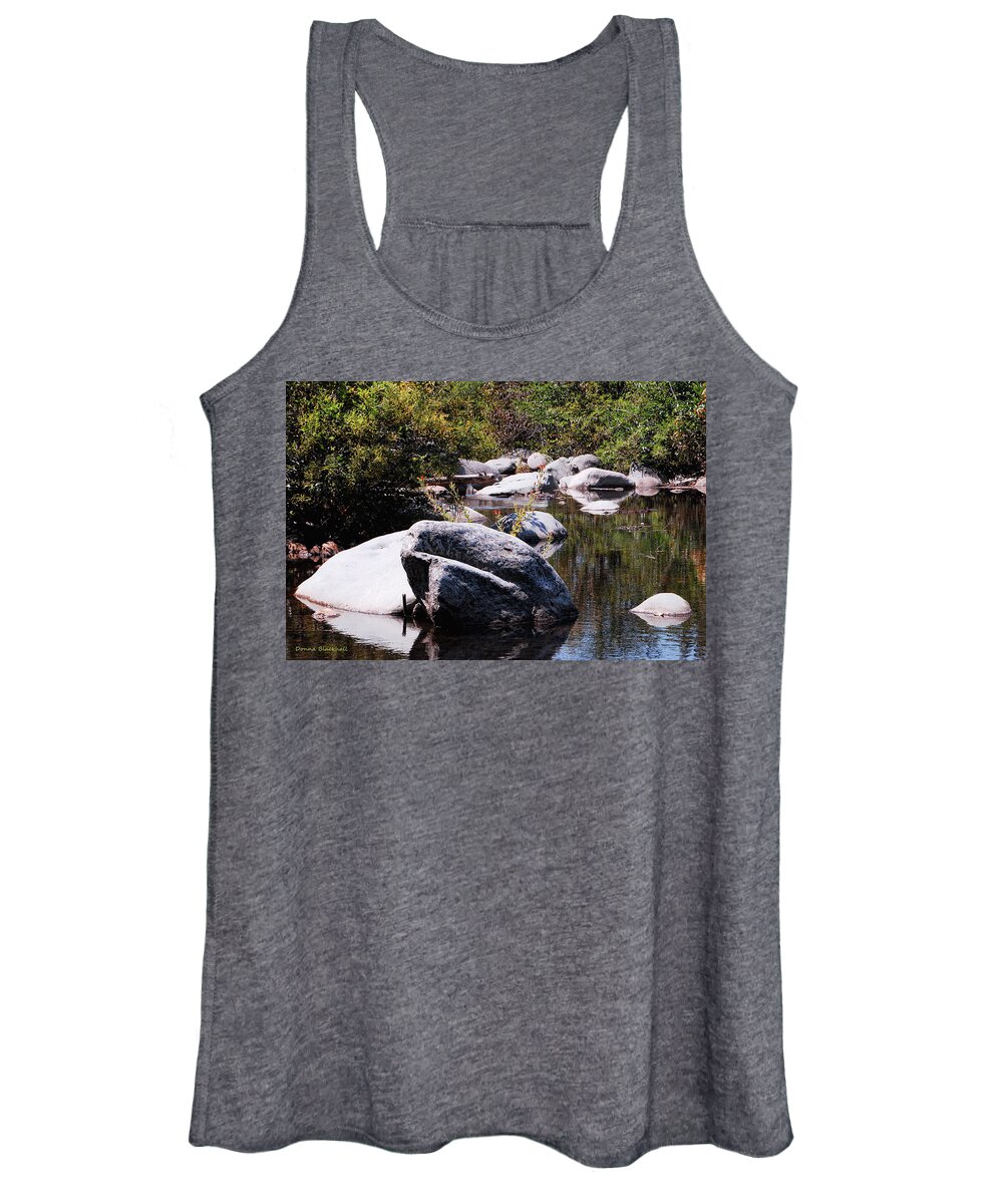 Rock Women's Tank Top featuring the photograph Rocky World by Donna Blackhall