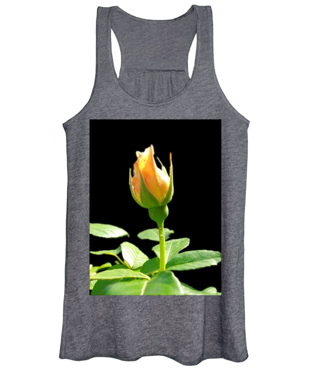 Roses Women's Tank Top featuring the photograph Rosebud by Leslie Manley