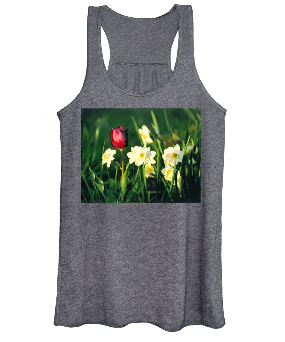 Tulips Women's Tank Top featuring the photograph Royal Spring by Steve Karol
