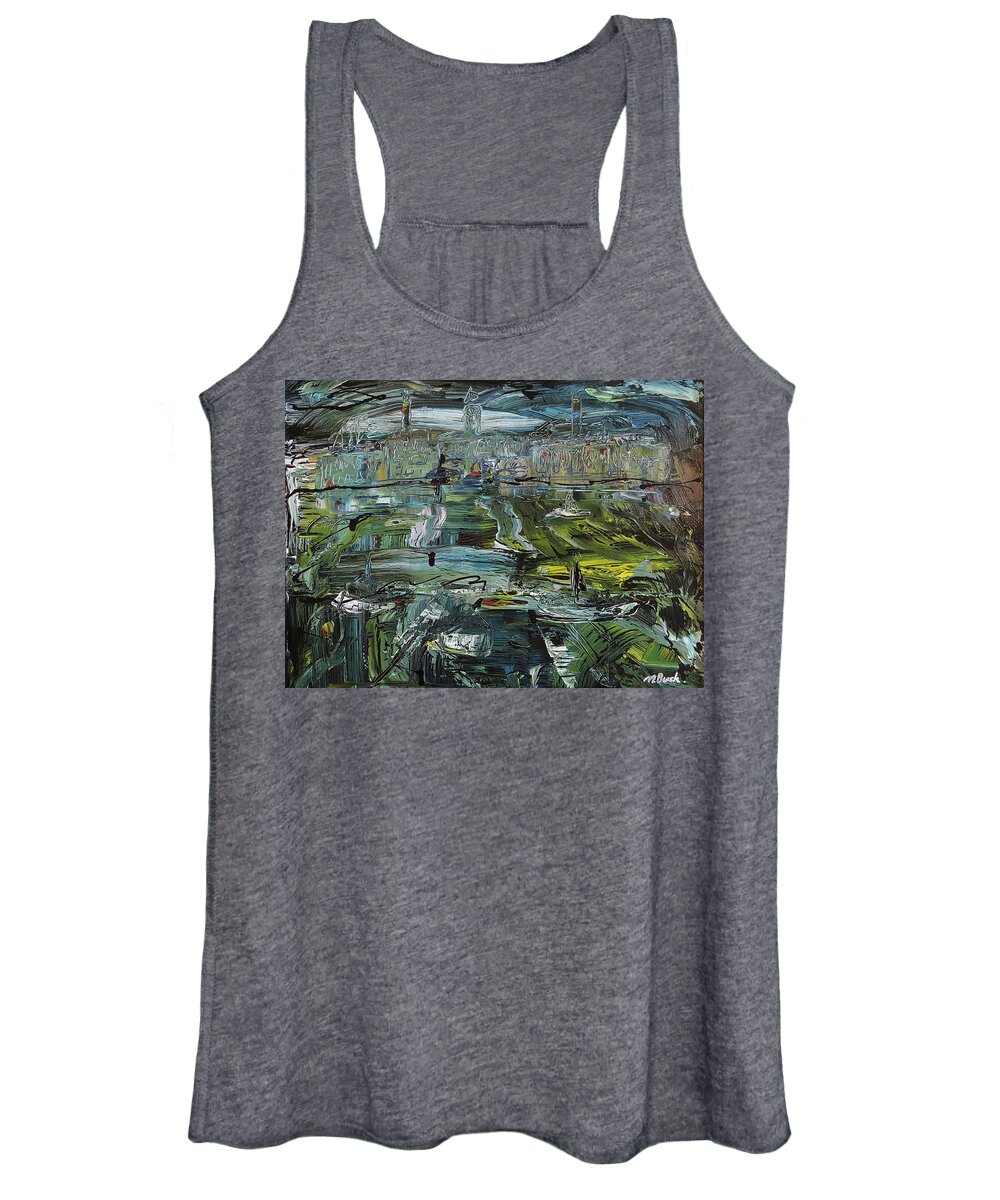  Women's Tank Top featuring the painting Royal William Yard by Moon Light by Martin Bush