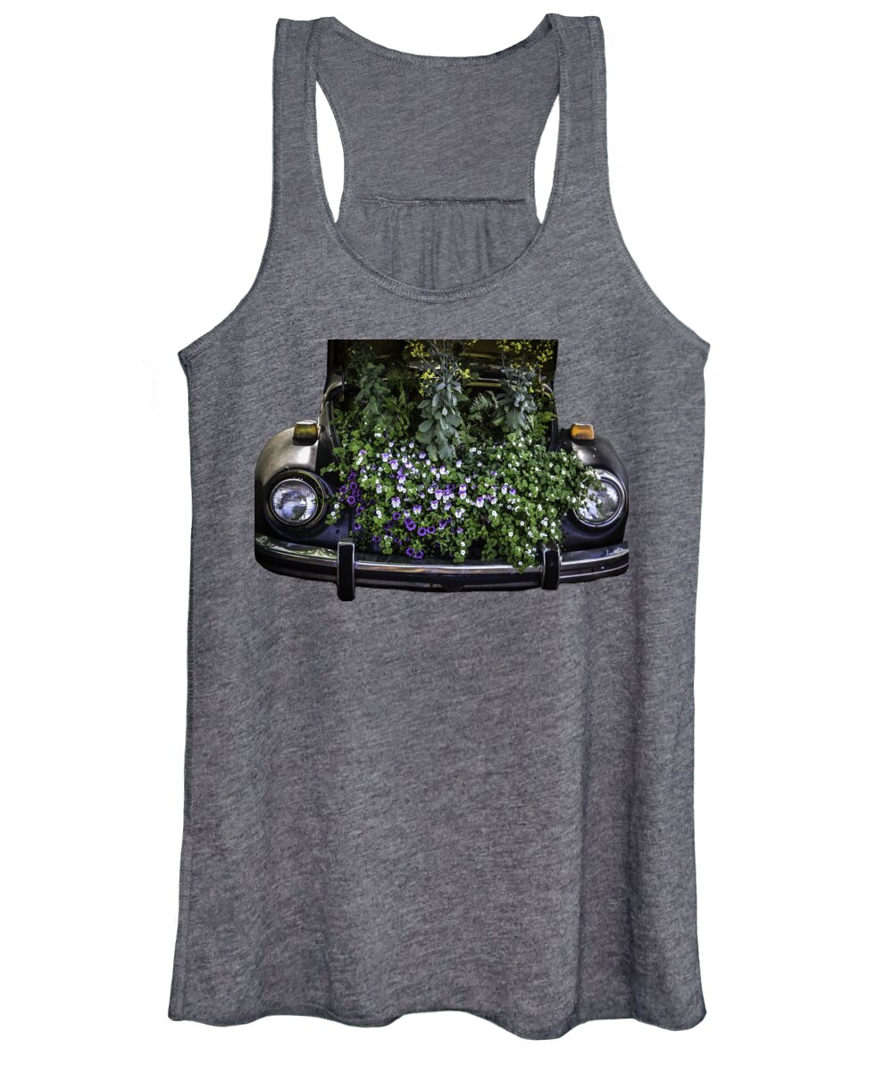 Bug Women's Tank Top featuring the photograph Running on Flowers by Dale Powell