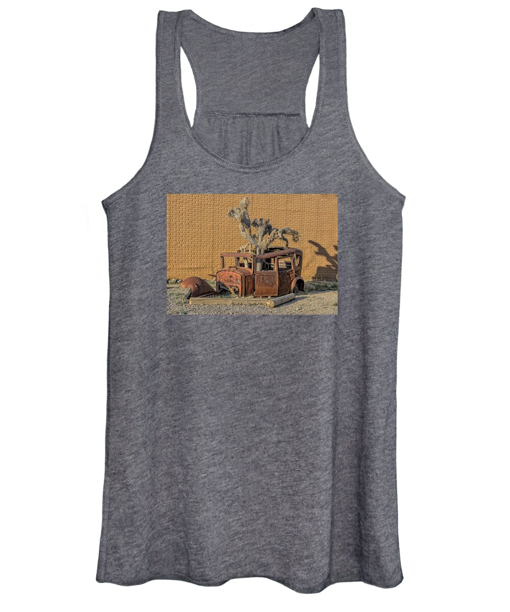Old Women's Tank Top featuring the photograph Rusty in the Desert by Scott Read