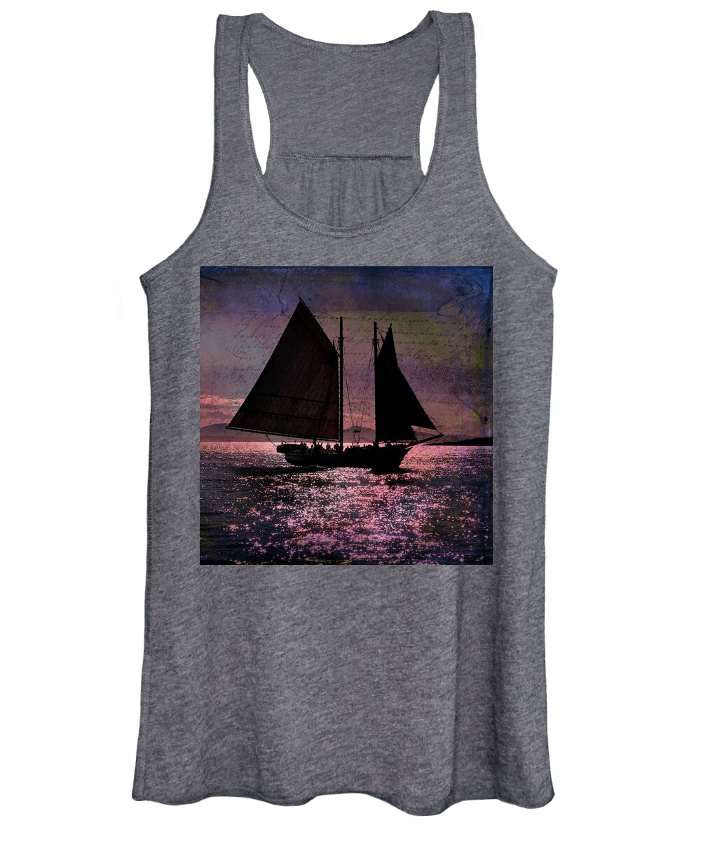 Windjammers Women's Tank Top featuring the photograph Schooner Mercantile by Fred LeBlanc