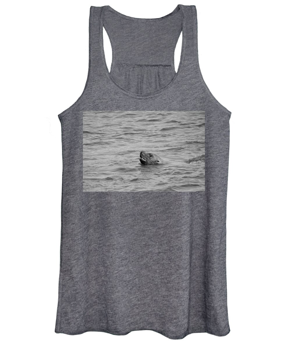 Animals Women's Tank Top featuring the photograph Sea Lion in the Wild by Paul Ross