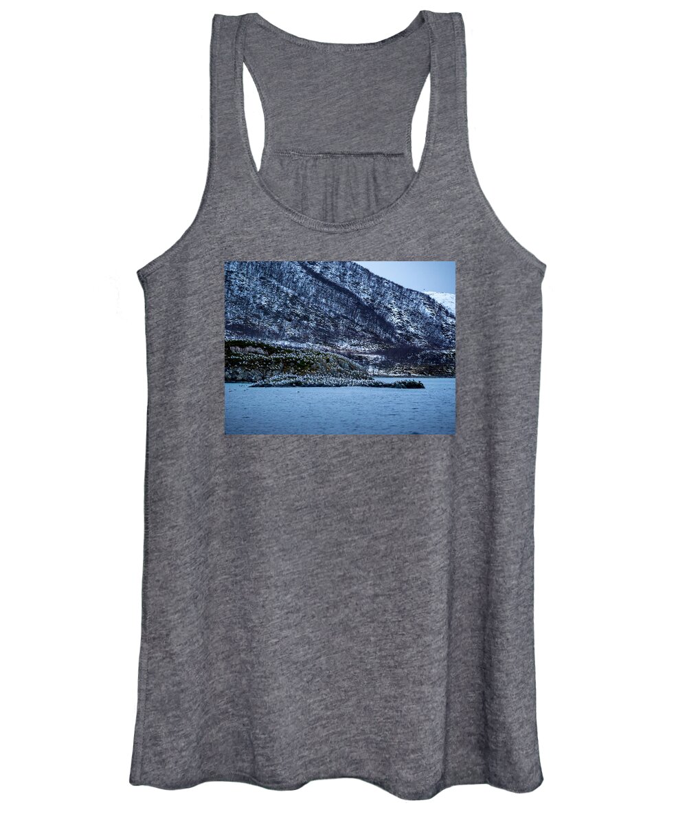 Norway Women's Tank Top featuring the photograph Seabirds by Mark Llewellyn