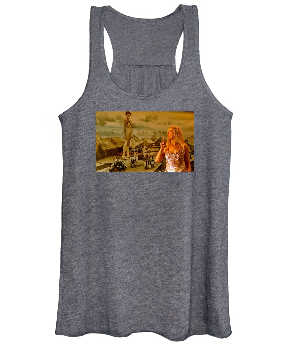 Woman Women's Tank Top featuring the photograph Secrets by Yelena Tylkina